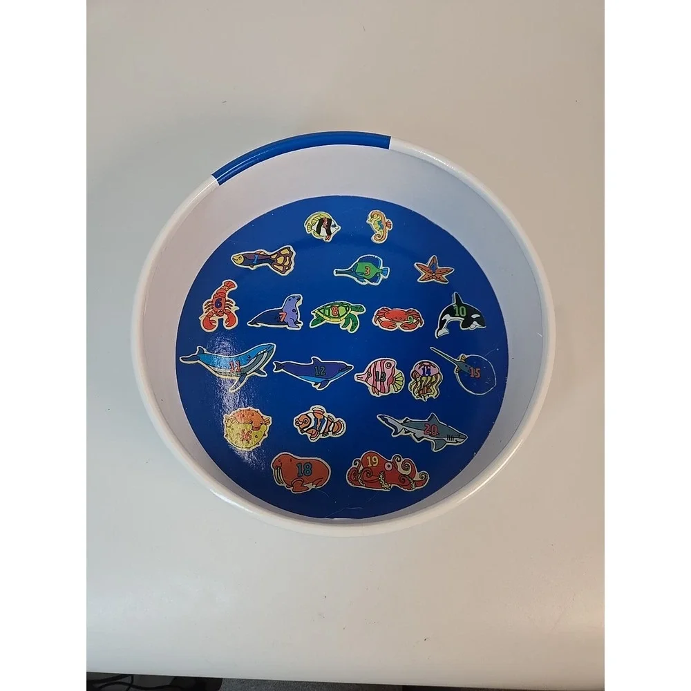 Magnetic Wooden Fishing Game Alphabet‎ & Numbers Fish Catching Montessori